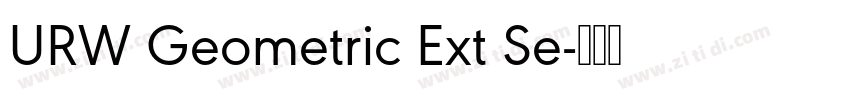 URW Geometric Ext Se字体转换